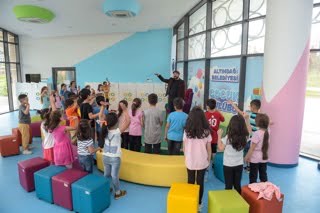 Çocuk Kulübü’nde kukla gösterisi HABER:Mustafa AKGÜL.Eğitimci Yazar